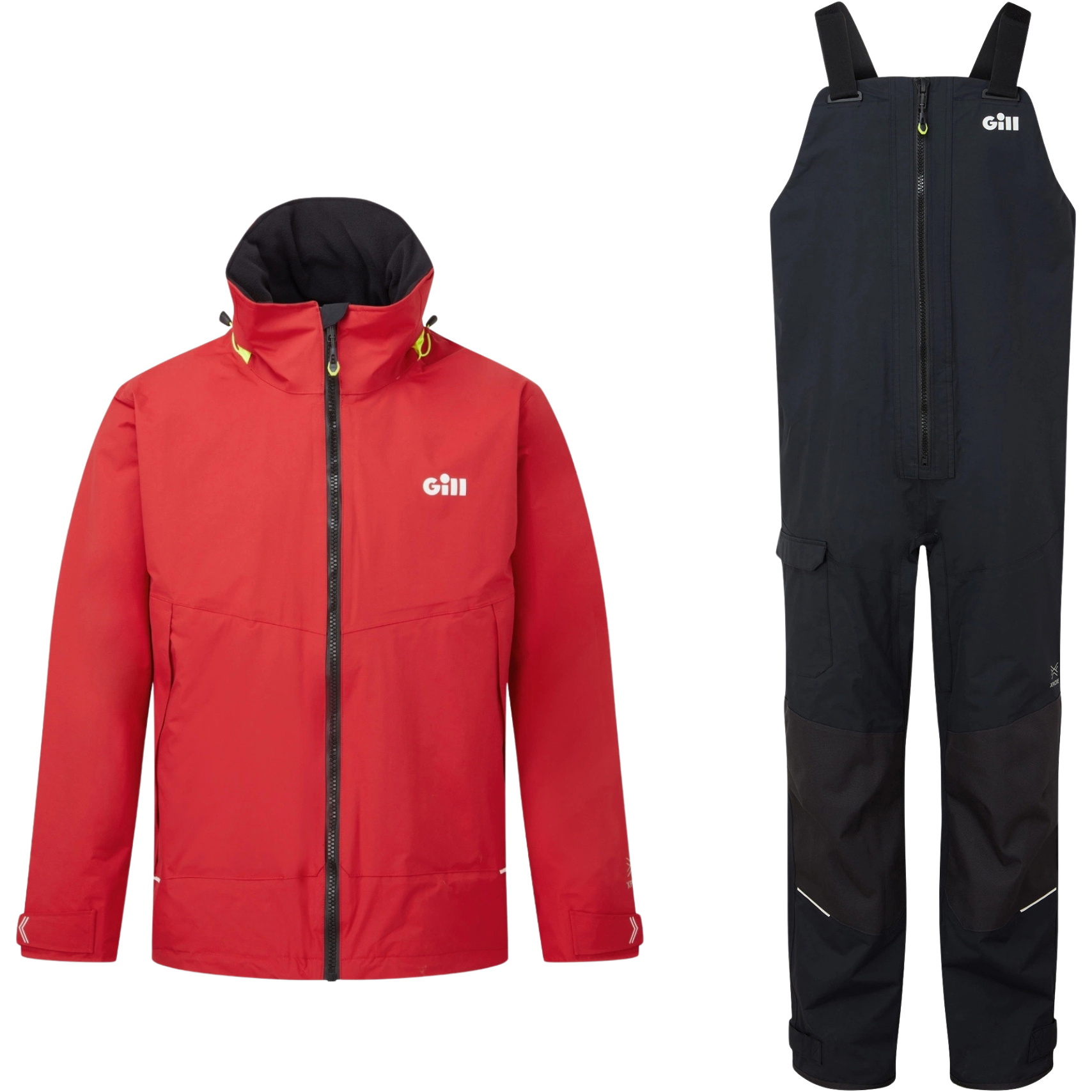 2026 Gill Mens OS3 Coastal Sailing Suit OS33JOS33T - Red / Black